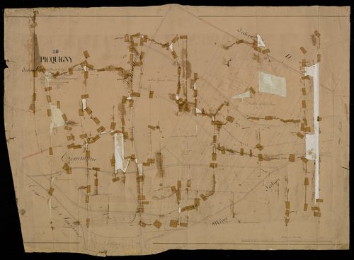 Plan du cadastre napoléonien - Picquigny : Bois de a Vigne (Le) ; Vallée de la Mare (La), C2