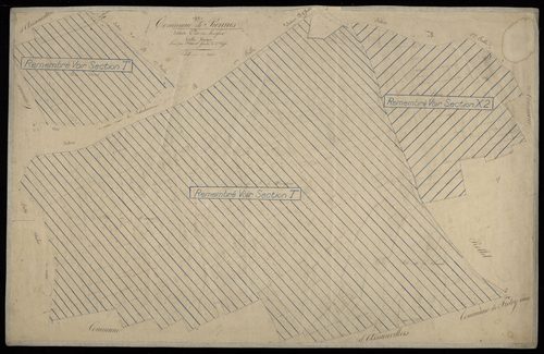 Plan du cadastre napoléonien - Piennes-Onvillers (Piennes) : Montifaux (Les), C