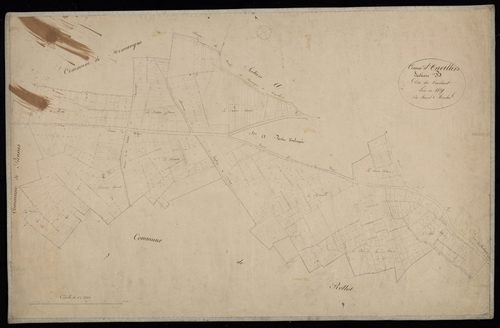 Plan du cadastre napoléonien - Piennes-Onvillers (Onvillers) : Couchant (Le), B