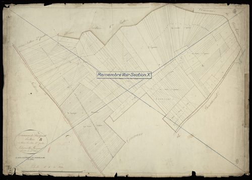 Plan du cadastre napoléonien - Pierrepont-sur-Avre (Pierrepont) : B3