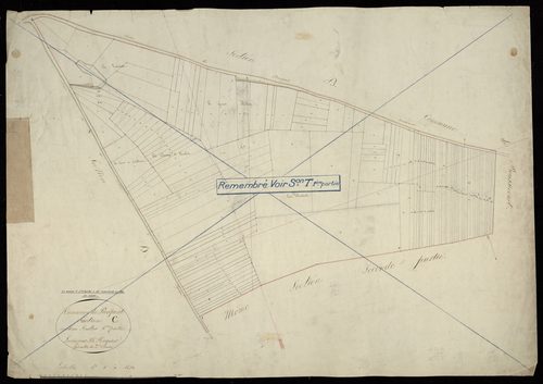 Plan du cadastre napoléonien - Pierrepont-sur-Avre (Pierrepont) : C1