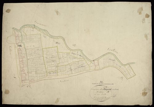 Plan du cadastre napoléonien - Pierrepont-sur-Avre (Pierrepont) : A