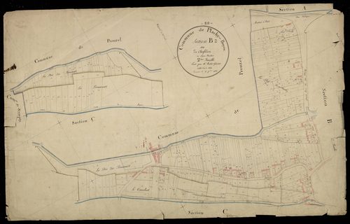 Plan du cadastre napoléonien - Plachy-Buyon : Chef-lieu (Le), B2