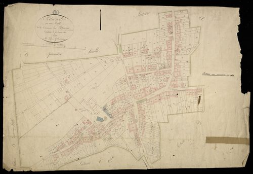 Plan du cadastre napoléonien - Plessier-Rozainvillers (Le) (Le Plessier) : E