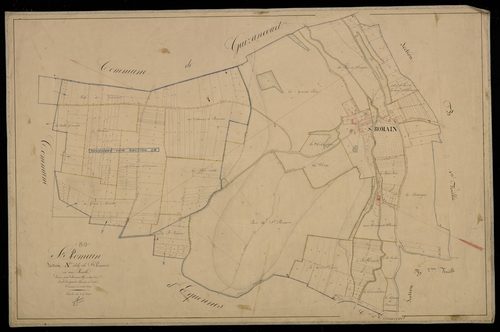 Plan du cadastre napoléonien - Poix-De-Picardie (Saint-Romain) : Saint-Romain, A