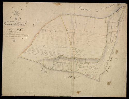 Plan du cadastre napoléonien - Ponches-Estruval (Estruval) : Bois de la carrière (Le), C