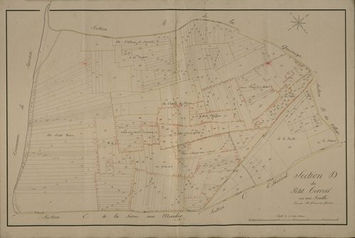 Plan du cadastre napoléonien - Pont-de-Metz : Petit Terroir (Le), D