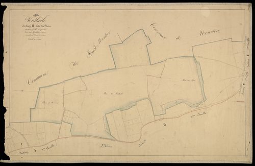 Plan du cadastre napoléonien - Ponthoile : Bois (les), B1