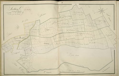 Plan du cadastre napoléonien - Atlas cantonal - Pont-Noyelles (Pont Noyelles) : Mont de Daours (Le), C2 et B3