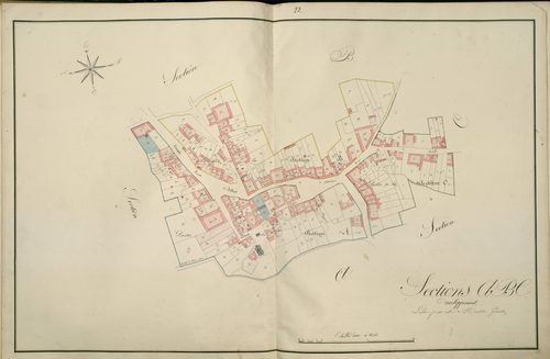 Plan du cadastre napoléonien - Atlas cantonal - Pont-Noyelles (Pont Noyelles) : Village (Le), A, B et C développées