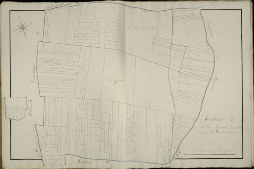 Plan du cadastre napoléonien - Pont-Remy (Pont-de-Rémy) : Queute (La), A