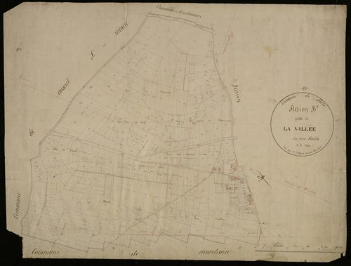 Plan du cadastre napoléonien - Potte : Vallée (La), B