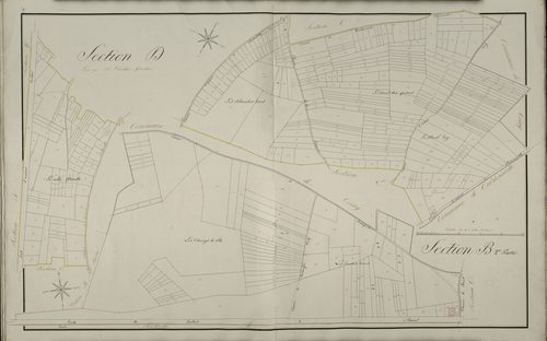 Plan du cadastre napoléonien - Poulainville : B2 et D