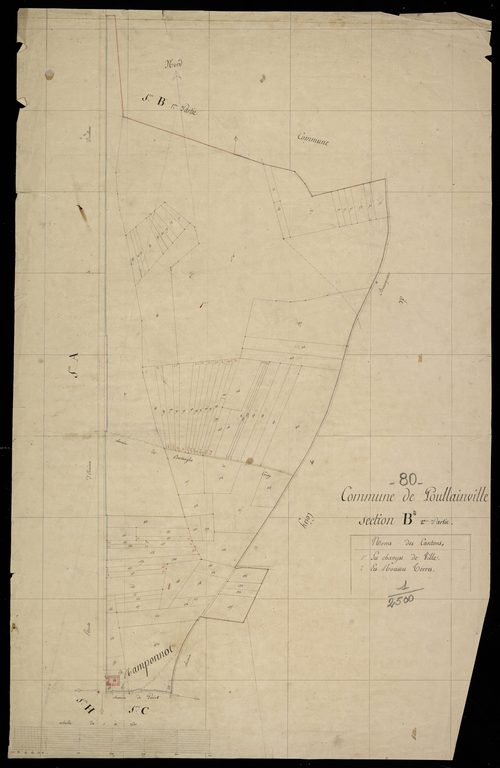 Plan du cadastre napoléonien - Poulainville (Poullainville) : B2