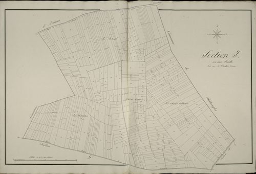 Plan du cadastre napoléonien - Poulainville : I