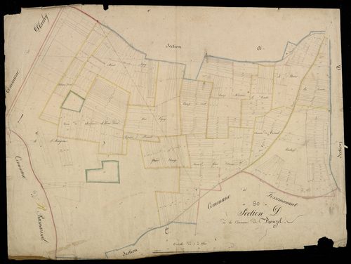Plan du cadastre napoléonien - Prouzel : Comune de Prouzel (La), D