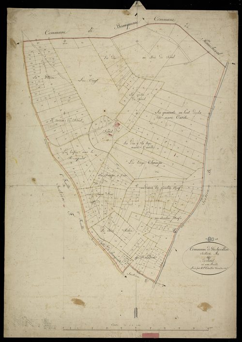 Plan du cadastre napoléonien - Puchevillers : Seriel, A