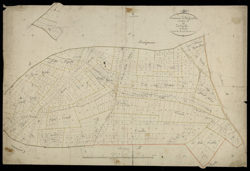 Plan du cadastre napoléonien - Puchevillers : Combles (les), F1