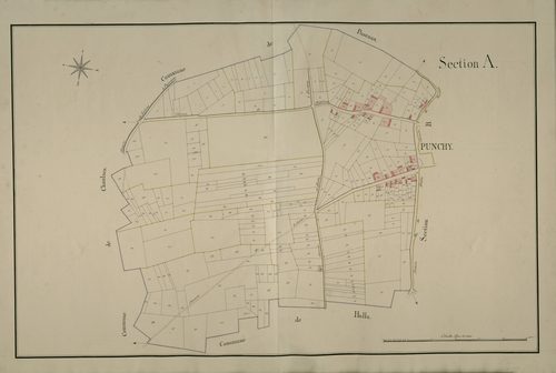 Plan du cadastre napoléonien - Punchy : A