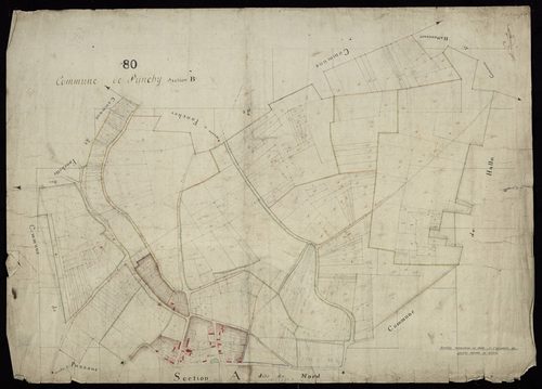 Plan du cadastre napoléonien - Punchy : B