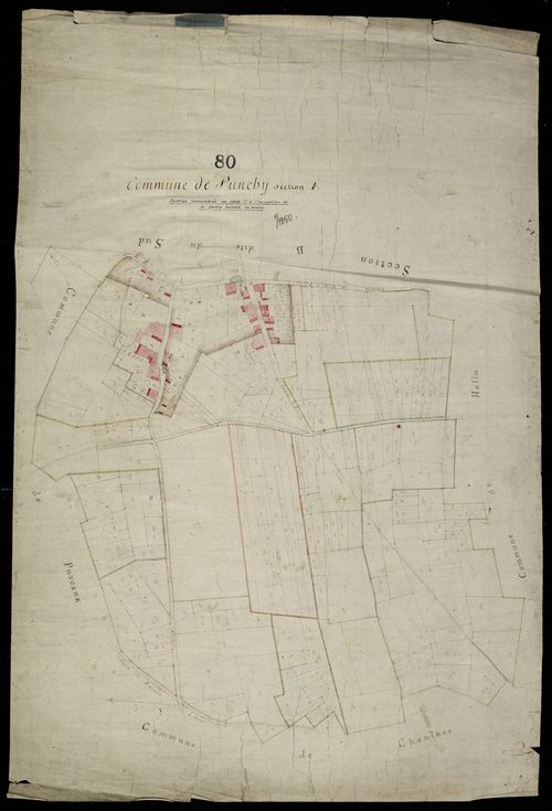 Plan du cadastre napoléonien - Punchy : A