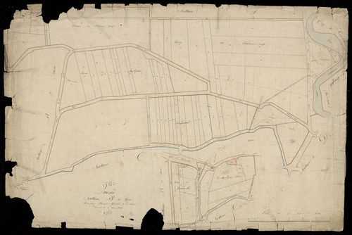Plan du cadastre napoléonien - Quend : B3 et partie détachée de B2