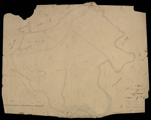 Plan du cadastre napoléonien - Quend (Quend / Saint Quentin en Tourmont) : G2 (Quend) et D2 (Saint Quentin en Tourmont)