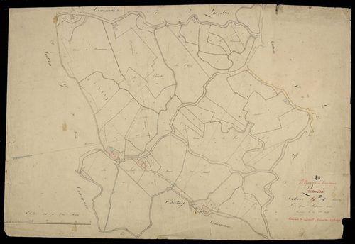 Plan du cadastre napoléonien - Quend (Quend / Saint Quentin en Tourmont) : G1 (Quend) et D1(Saint Quentin en Tourmont)