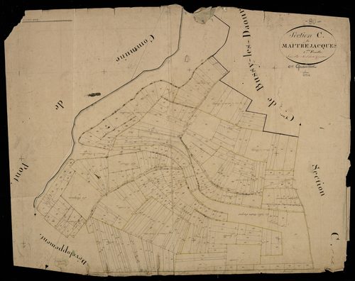 Plan du cadastre napoléonien - Querrieu (Querrieux) : Maître Jacques, C1