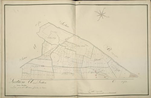 Plan du cadastre napoléonien - Atlas cantonal - Querrieu (Querrieux) : Trois Moulins (Les), A2