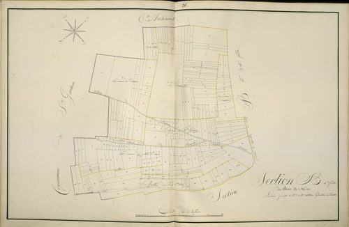 Plan du cadastre napoléonien - Atlas cantonal - Querrieu (Querrieux) : Bois de Mai (Le), B1
