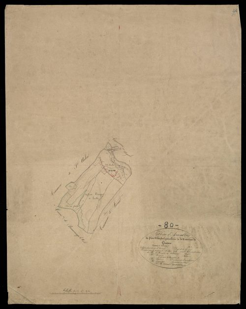 Plan du cadastre napoléonien - Quesne (Le) (Quesne) : tableau d'assemblage