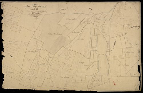 Plan du cadastre napoléonien - Quesnoy-le-Montant : Quesnoy (Le) ; Bois de Ranconnière (Le), B2