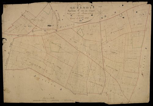 Plan du cadastre napoléonien - Quesnoy-sur-Airaines (Quesnoy) : Cliquet (Le), C