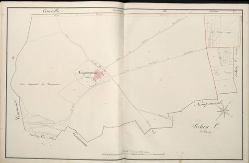 Plan du cadastre napoléonien - Atlas cantonal - Quevauvillers : C2