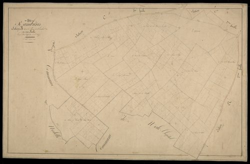 Plan du cadastre napoléonien - Rambures : Plaine de Saint Lambert (La), B