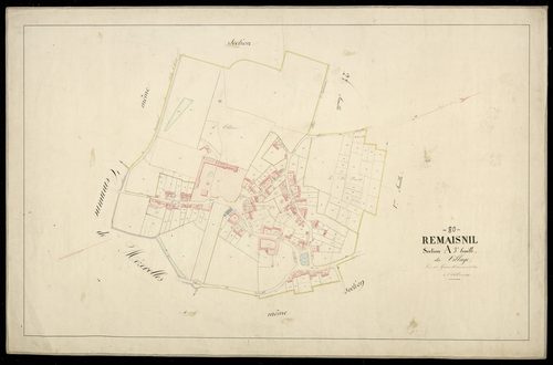 Plan du cadastre napoléonien - Remaisnil : Village (Le), A3