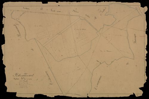 Plan du cadastre napoléonien - Ribeaucourt : Chef-lieu (Le), B2