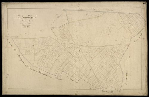 Plan du cadastre napoléonien - Ribeaucourt : Haillon (Le), A