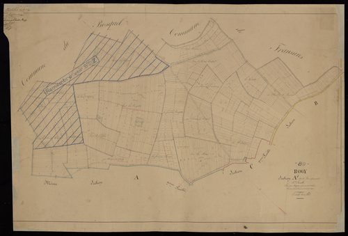 Plan du cadastre napoléonien - Rogy : Bois Quennelot (Le), A1