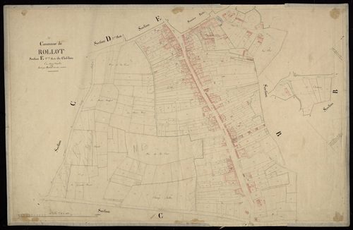Plan du cadastre napoléonien - Rollot : Chef-lieu (Le), E2