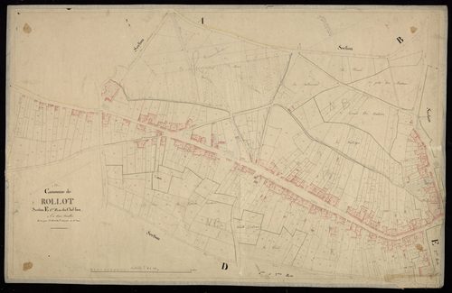 Plan du cadastre napoléonien - Rollot : Chef-lieu (Le), E1