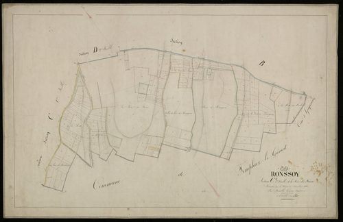 Plan du cadastre napoléonien - Ronsoy : Pièce des Faux (La), C2