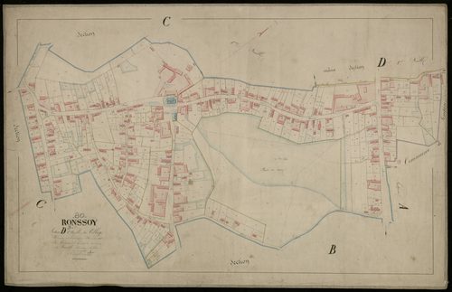 Plan du cadastre napoléonien - Ronsoy : Village (Le), D2