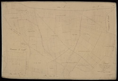 Plan du cadastre napoléonien - Rouvrel : Sole du Bois de Castel (La), B1