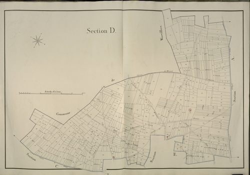 Plan du cadastre napoléonien - Rouvroy-en-Santerre (Rouvroy) : D