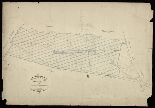 Plan du cadastre napoléonien - Roye : Route de Noyon (La), C1
