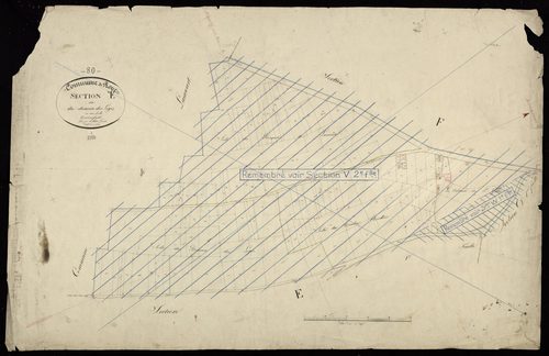 Plan du cadastre napoléonien - Roye : Chemin des Loges (Le), E2