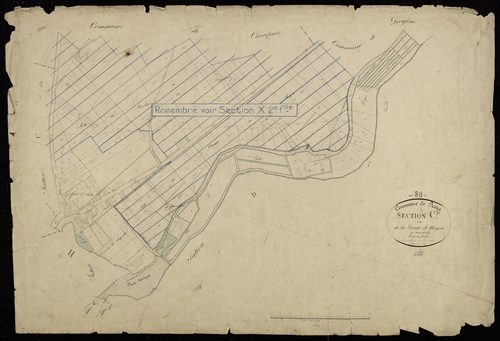 Plan du cadastre napoléonien - Roye : Route de Noyon (La), C2
