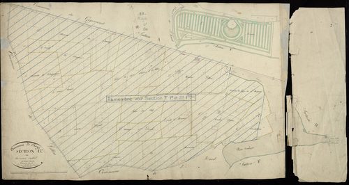 Plan du cadastre napoléonien - Roye : Vieux Castel (Le), G